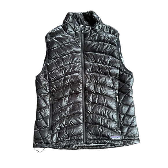 Patagonia Jackets & Blazers - Patagonia Puffer Down Vest Black Shiny Womens Size Medium